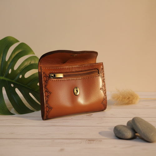 بورتفية ماندلا جلد طبيعي لون هافان